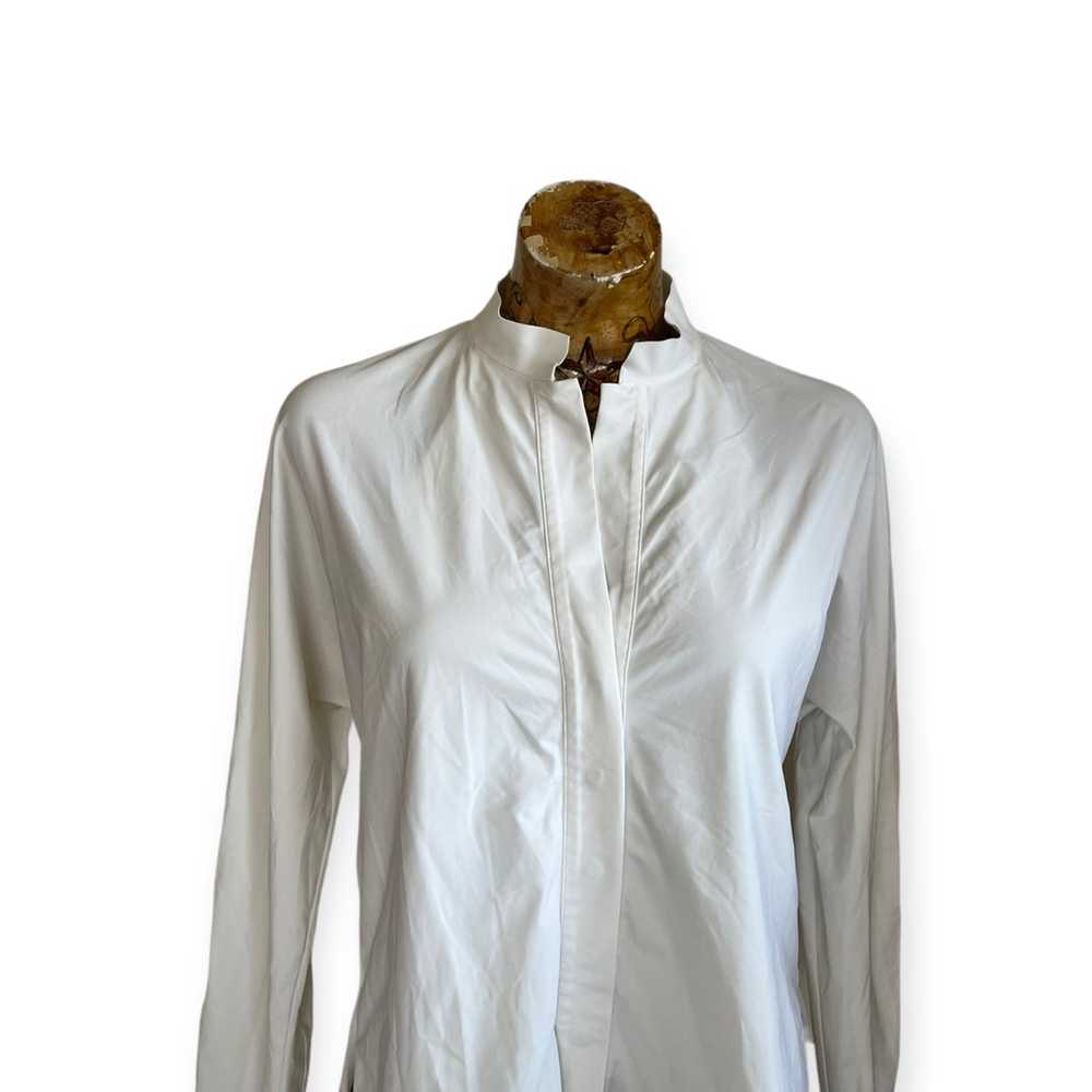 ADAY something borrowed white shirt loose long sl… - image 2