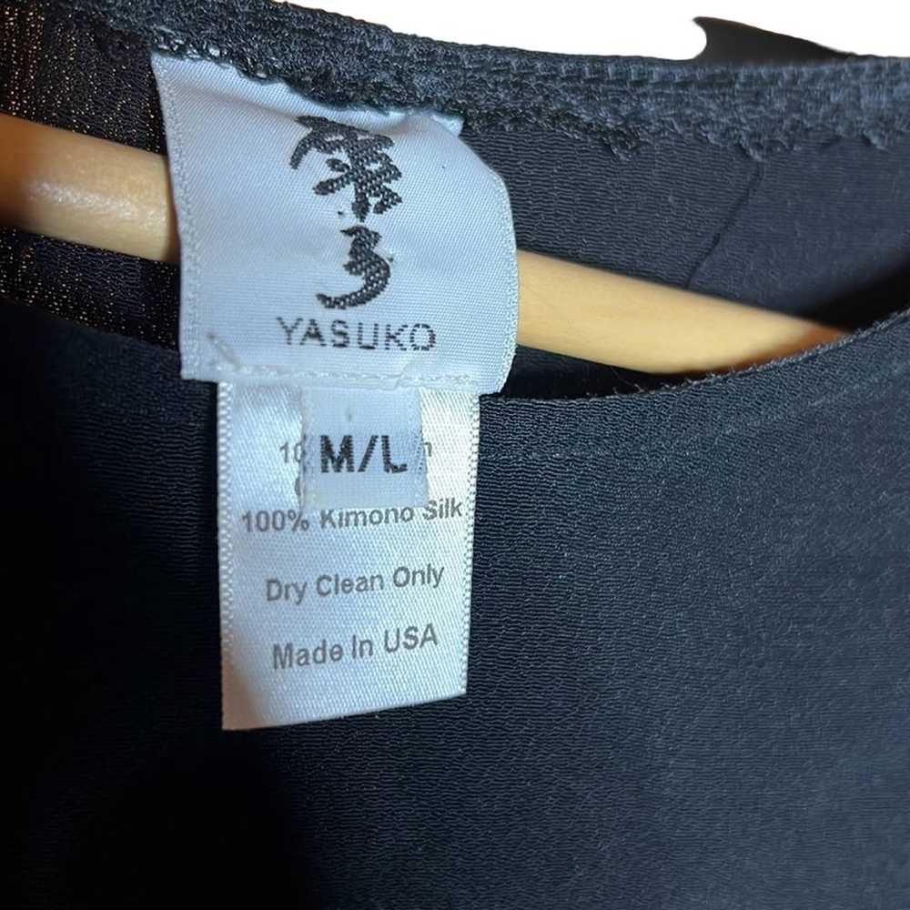 Yasuko Black Tunic Self: 100% Rayon Contrast: 100… - image 6