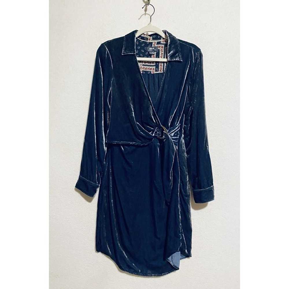 Anthropologie Maeve Shirt Dress Womens 8 Velvet F… - image 1