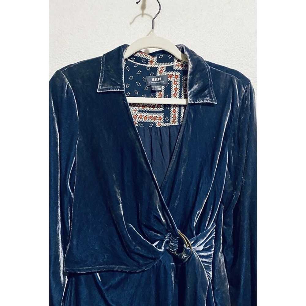 Anthropologie Maeve Shirt Dress Womens 8 Velvet F… - image 2