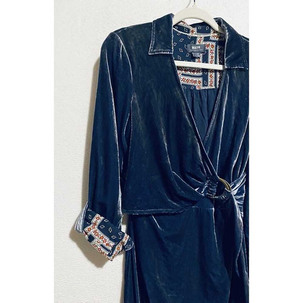 Anthropologie Maeve Shirt Dress Womens 8 Velvet F… - image 4