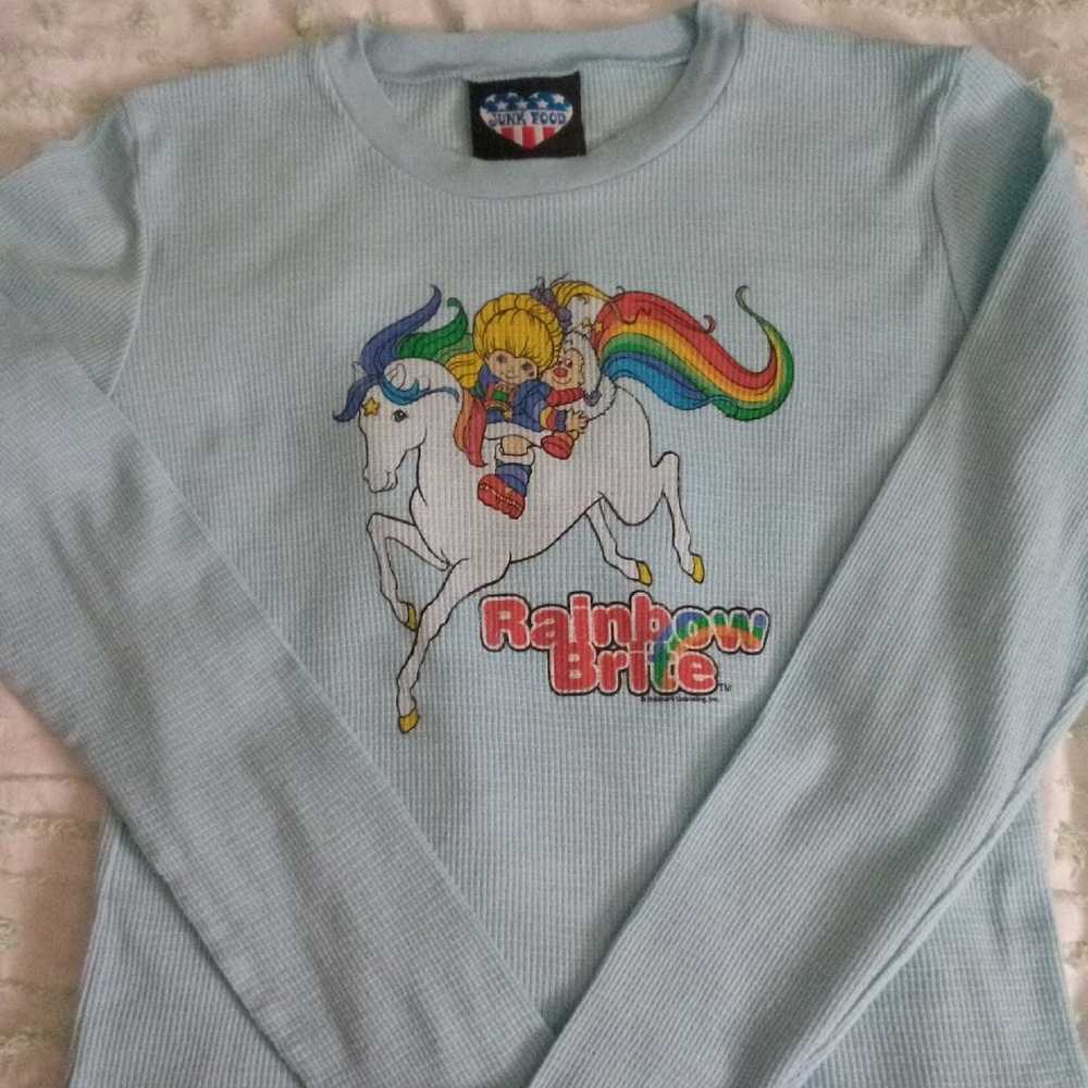 Vintage Rainbow Bright long sleeve thermal. - image 7