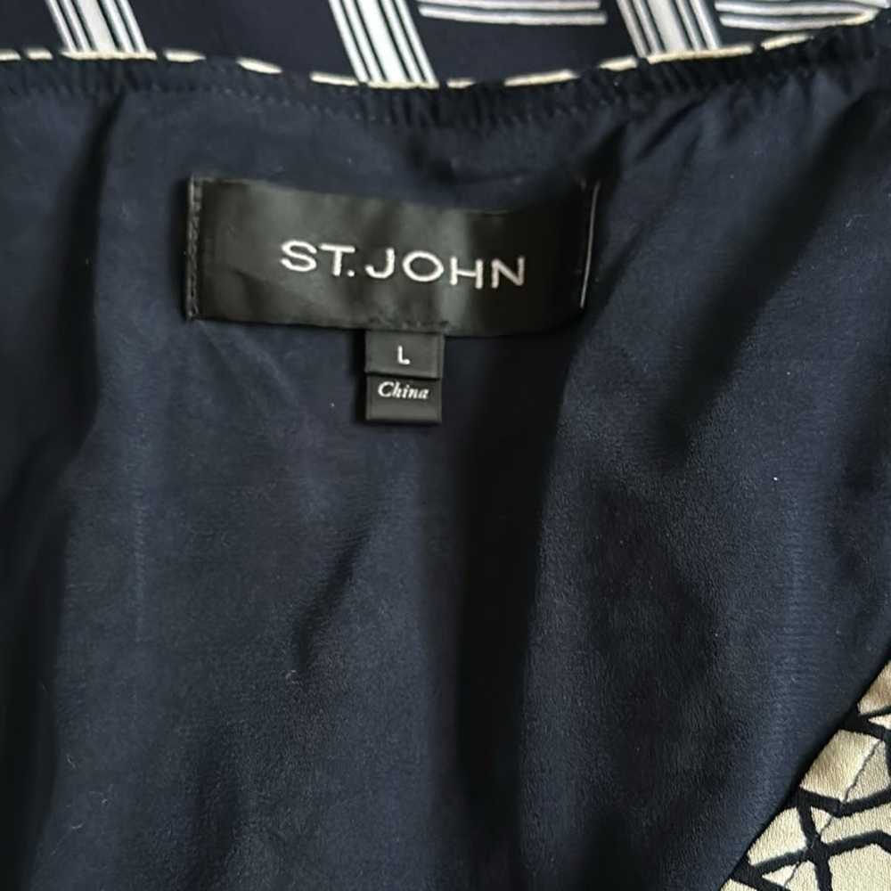 St. John Collection Silk Georgette Chain Swirl Ca… - image 9