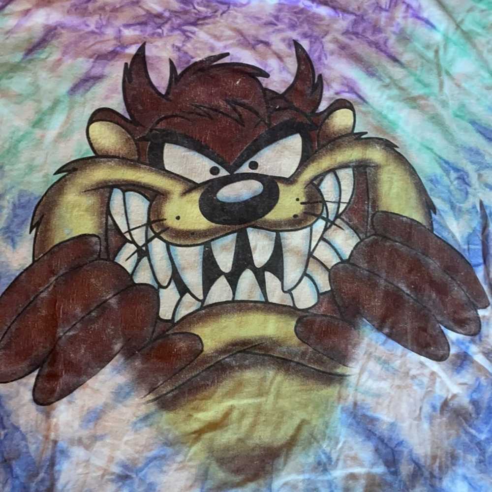 Vintage single stitch Looney Tunes Taz Tshirt lar… - image 3