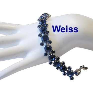 WEISS Sultry Deep Sapphire / NAVY Blue Rhinestones