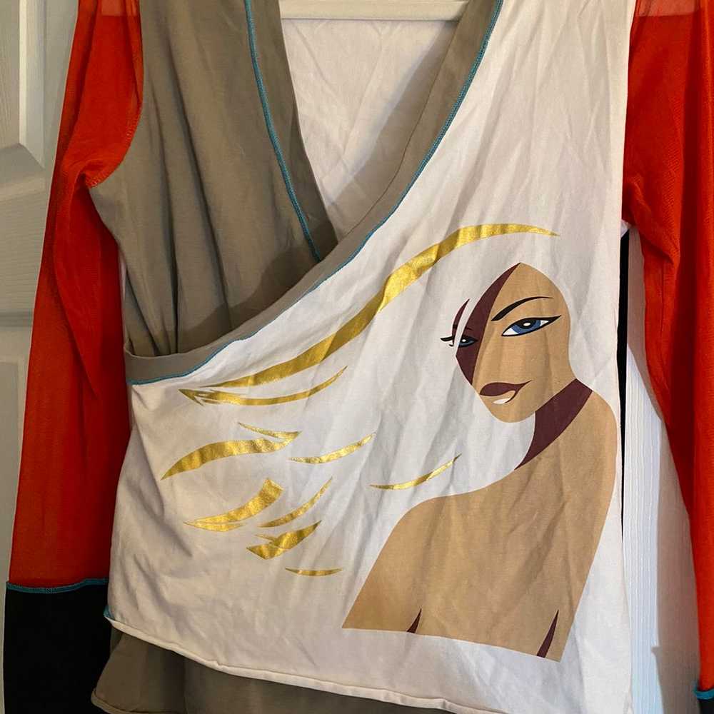 dzhavael couture women shirt top size 12 - image 6