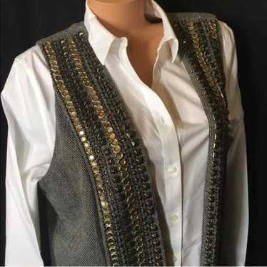 Chico's Blouse & Vest Large - image 1