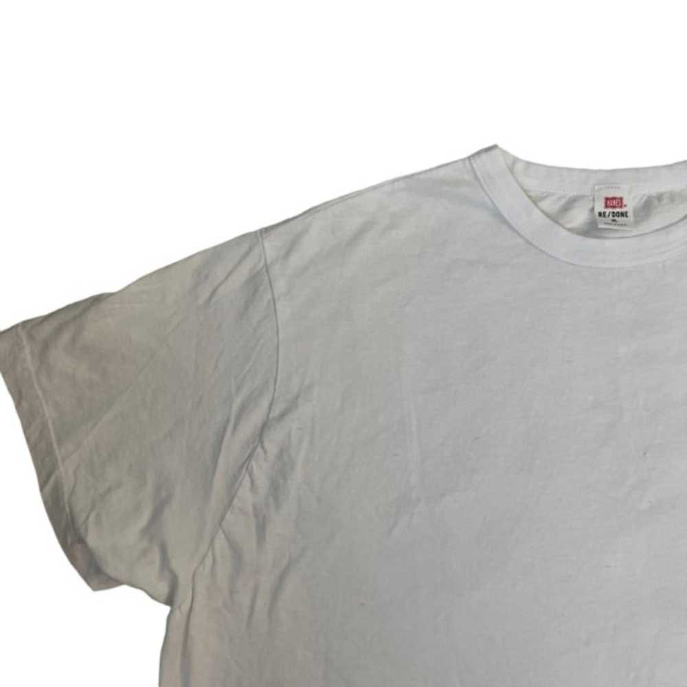 Re/Done X Hanes White The Classic Tee in White Si… - image 5