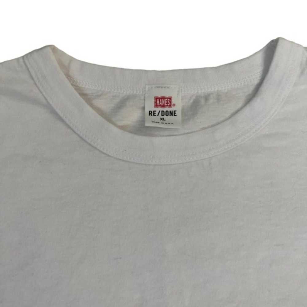 Re/Done X Hanes White The Classic Tee in White Si… - image 6