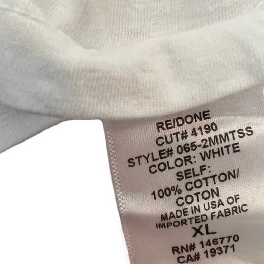 Re/Done X Hanes White The Classic Tee in White Si… - image 7