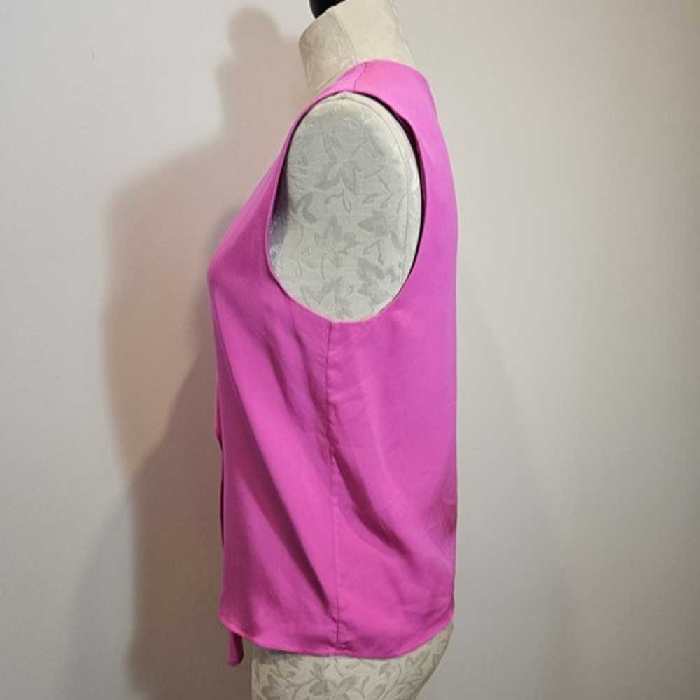 tibi 100% silk blouse.  Size 2.  Fuchsia.  Sleeve… - image 4