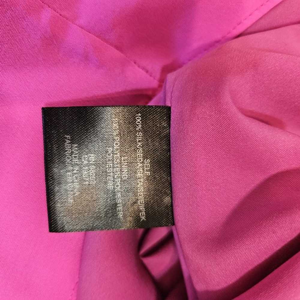 tibi 100% silk blouse.  Size 2.  Fuchsia.  Sleeve… - image 6