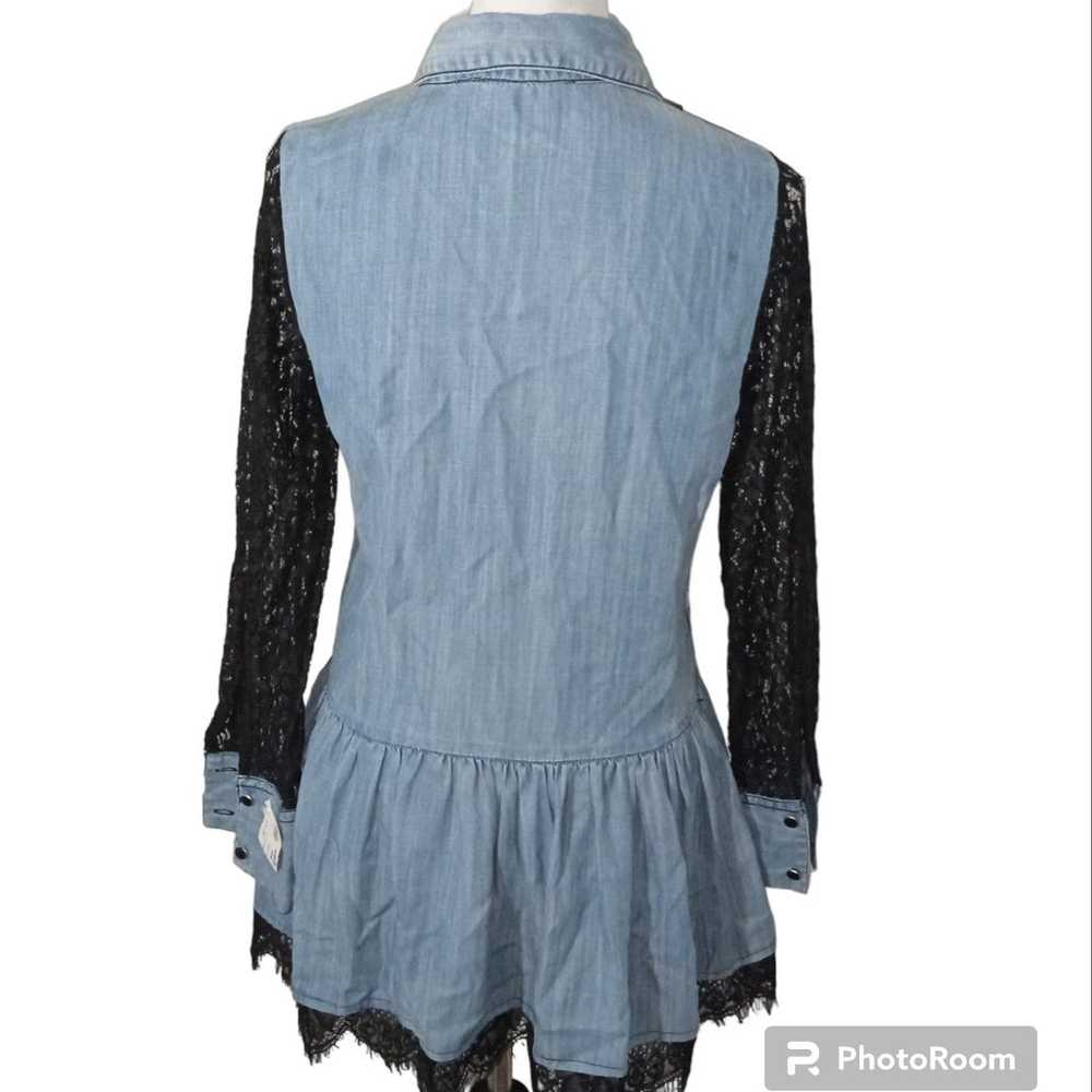 Vintage Collection Dolly Chambray Tunic With Blac… - image 2