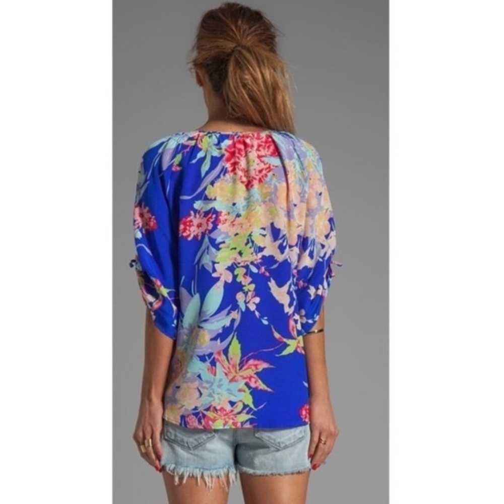 Yumi Kim Joey Boho Blouse Blue Zean Floral XS NWOT - image 2