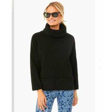 Tuckernuck Rollins Funnel Neck Pullover Black Ted… - image 1