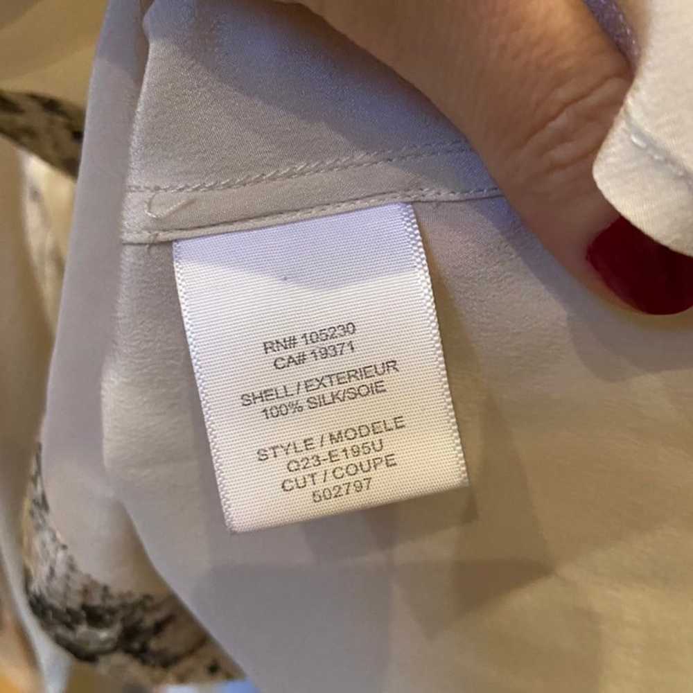 EQUIPMENT  Sophie Washed Silk Shirt in Python Pri… - image 8