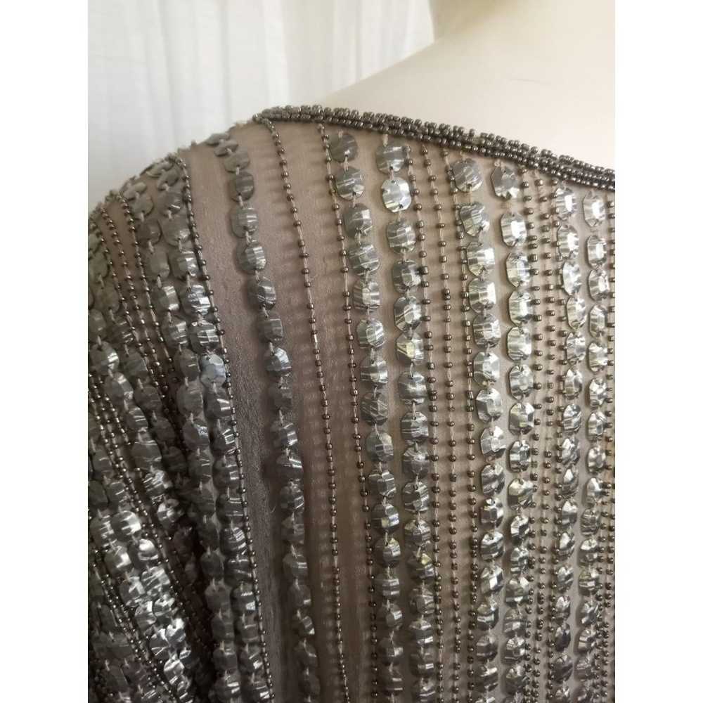 PARKER Beaded Tunic Top Mini Dress 100% Silk PROJ… - image 6