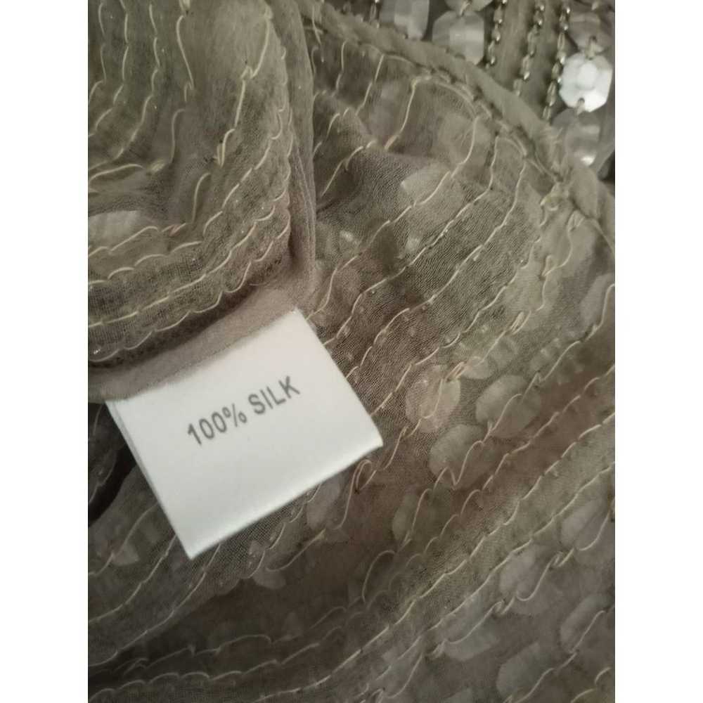 PARKER Beaded Tunic Top Mini Dress 100% Silk PROJ… - image 9