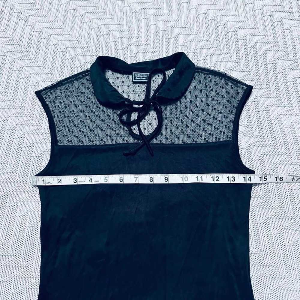 Versace Versus black lace top blouse size XS - image 6
