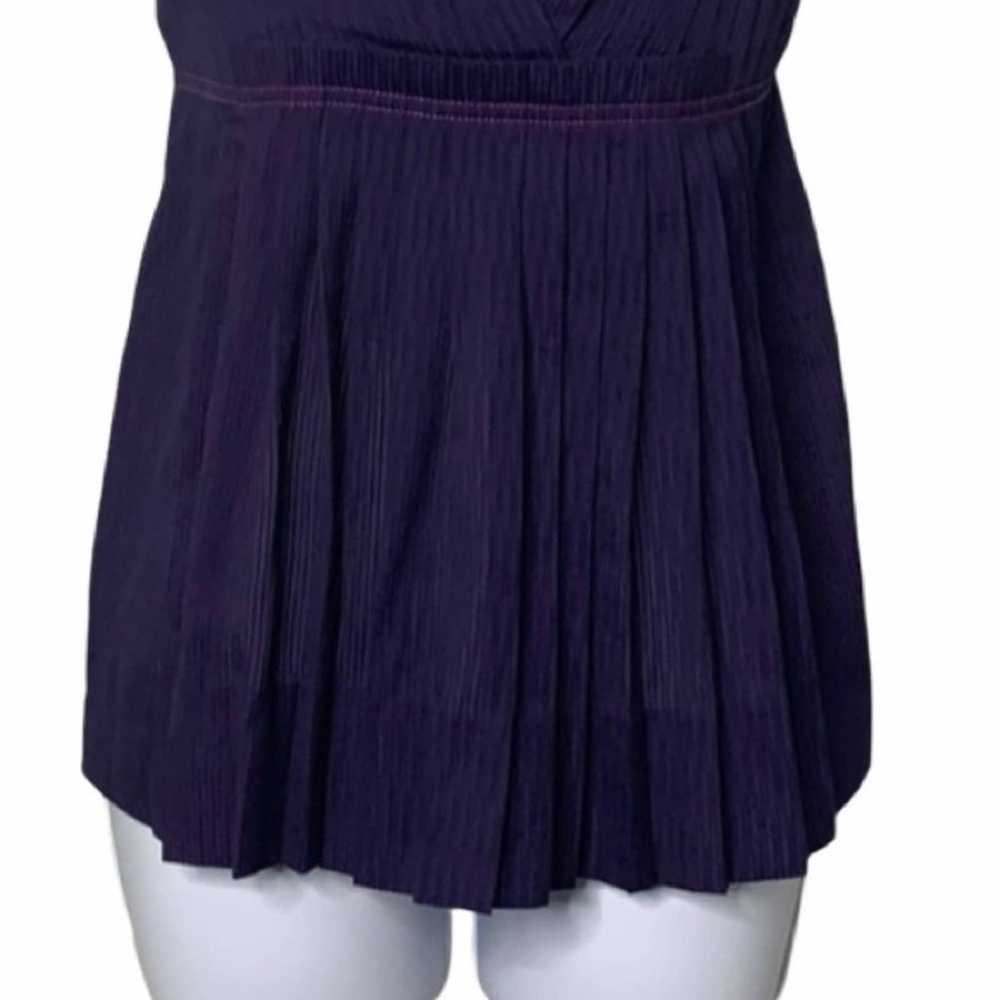 Marc by Marc Jacobs Purple Pin Stripe V-Neck Thic… - image 4