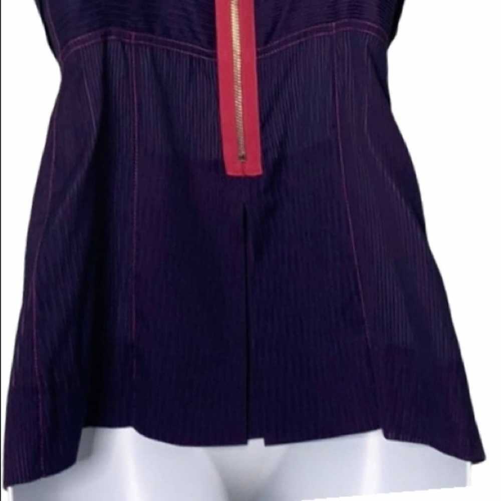 Marc by Marc Jacobs Purple Pin Stripe V-Neck Thic… - image 7