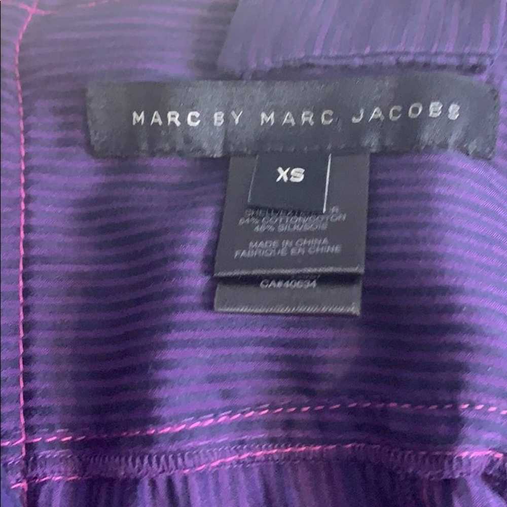 Marc by Marc Jacobs Purple Pin Stripe V-Neck Thic… - image 8