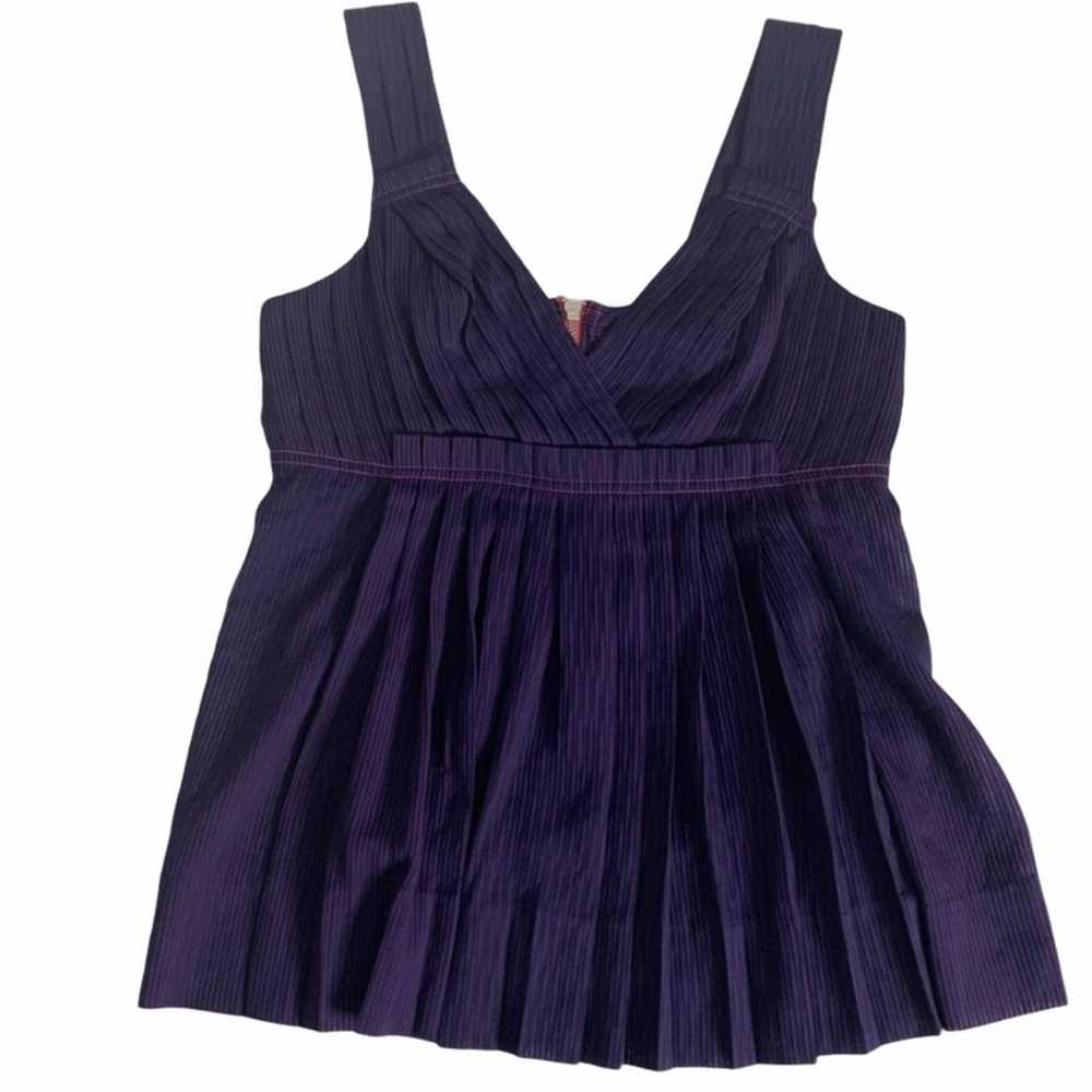 Marc by Marc Jacobs Purple Pin Stripe V-Neck Thic… - image 9