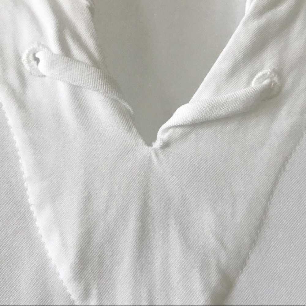 Frame Denim White Whipstitch Long Sleeve Blouse - image 8