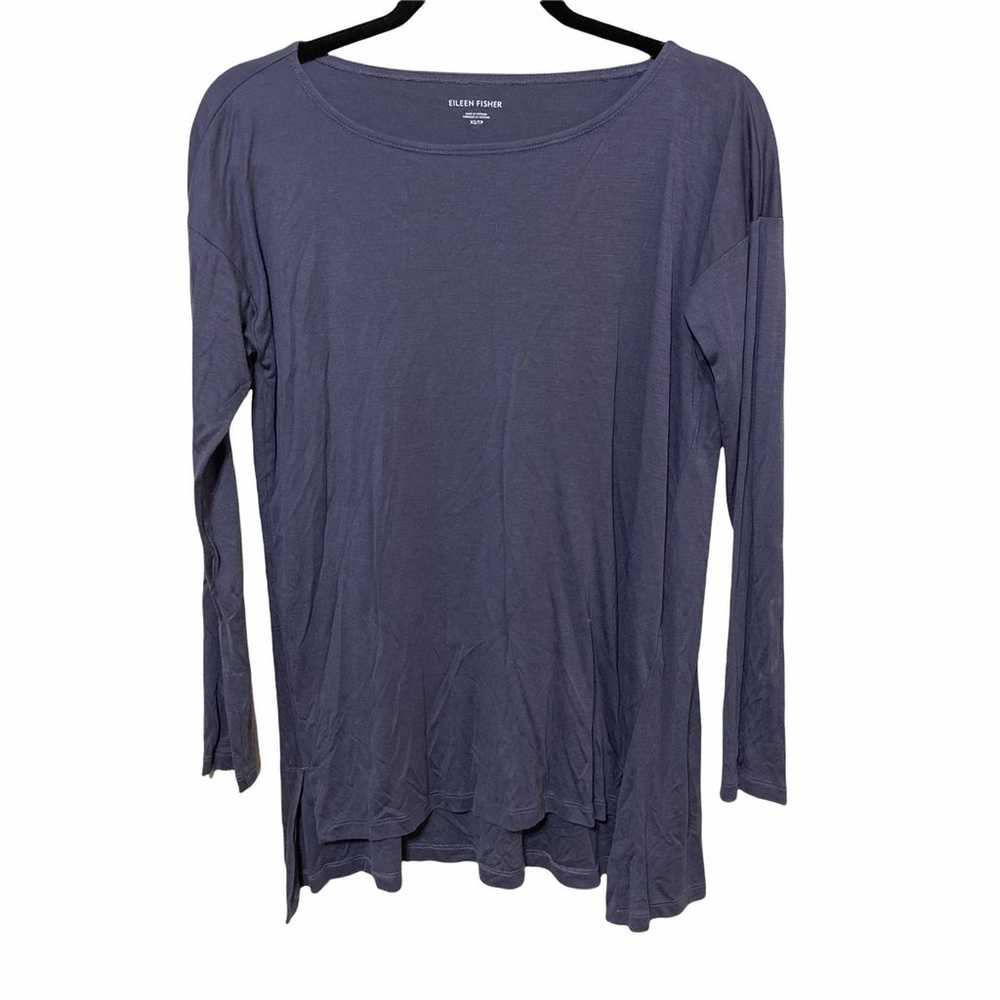 EILEEN FISHER FINE JERSEY CREW NECK TOP SIZE XS B… - image 1
