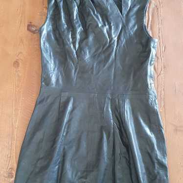Rta Black Sexy Leather Lambskin Dress Goth Palerm… - image 1
