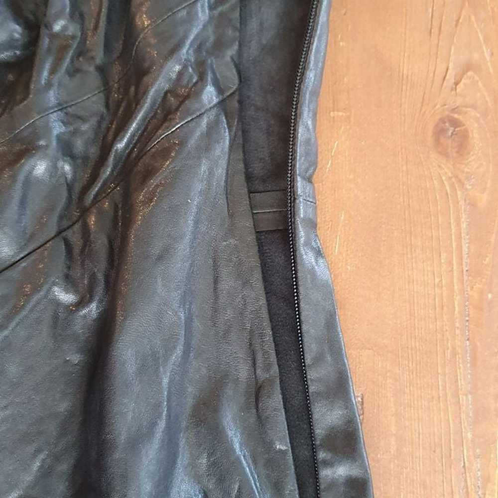 Rta Black Sexy Leather Lambskin Dress Goth Palerm… - image 3