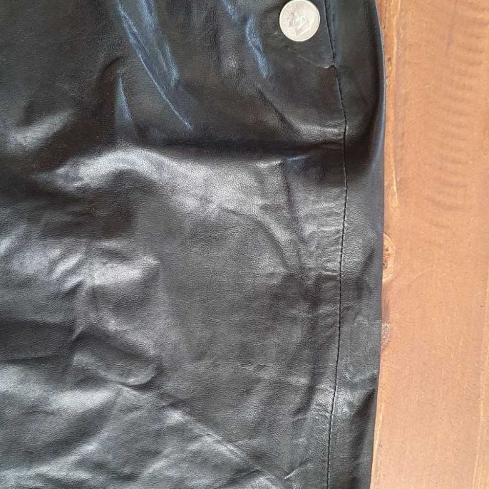 Rta Black Sexy Leather Lambskin Dress Goth Palerm… - image 6