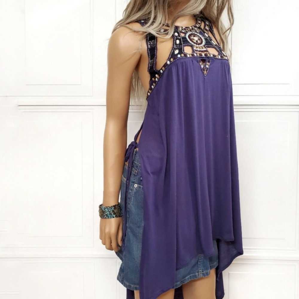 New Free People Quest Tank Top Tunic Split Sides … - image 4