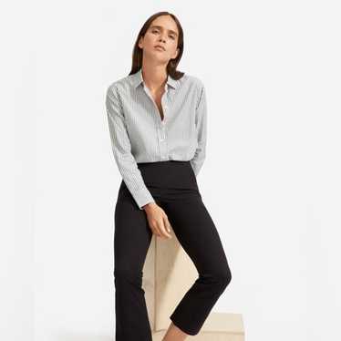 EVERLANE The Silky Cotton Relaxed Shirt in Grey/ … - image 1