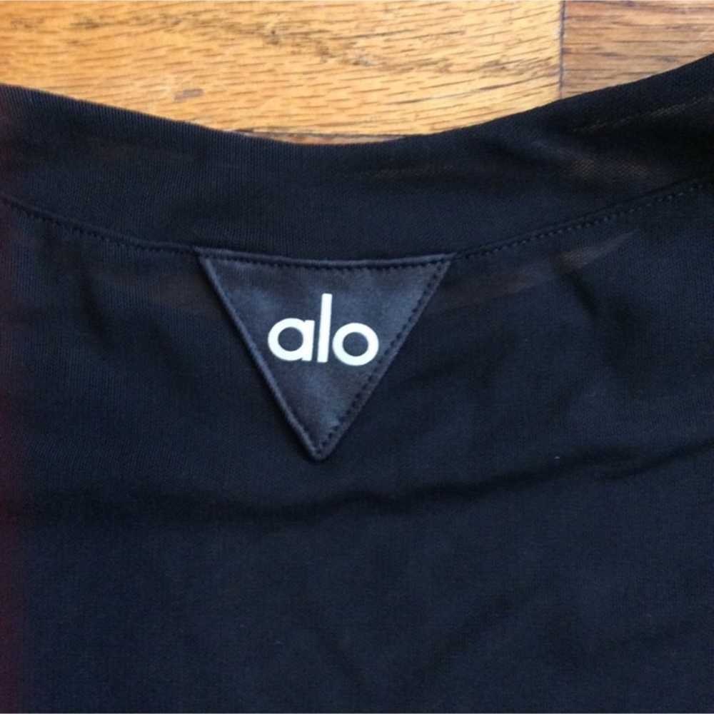 Alo Yoga Mesh Long Sleeve Crop Shirt - image 6