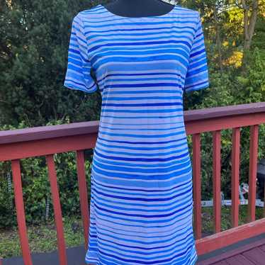 LILLY PULITZER NEW BLUE AND WHITE DRESS SIZE SMALL - image 1