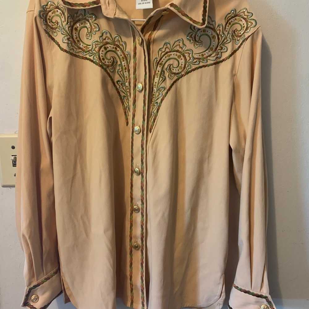 Bob Mackie Western Button-up - image 1