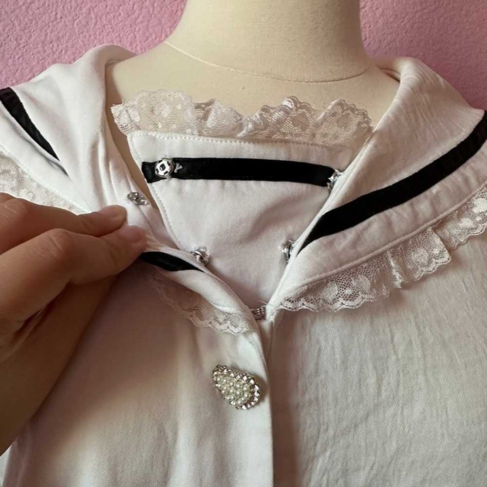 Princess Melody - Heart bijou sailor blouse - whi… - image 3