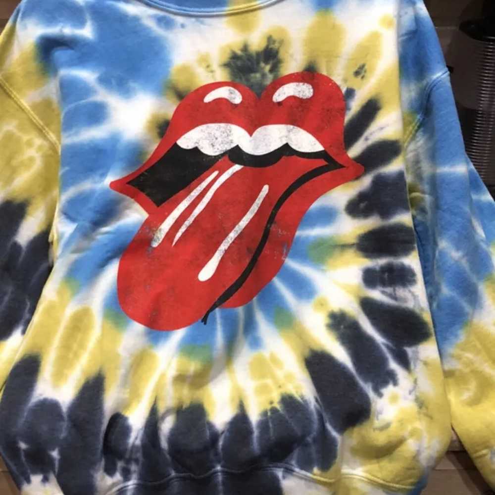 Urban Outfitters The Rolling Stones Tie Dye Crew … - image 5