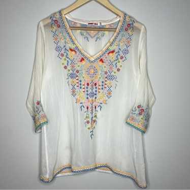 Johnny Was Floral Embroidered Tunic - image 1