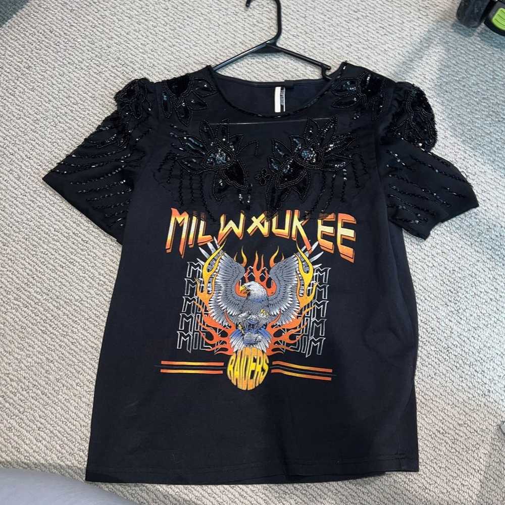 Embellished vintage tee - image 3