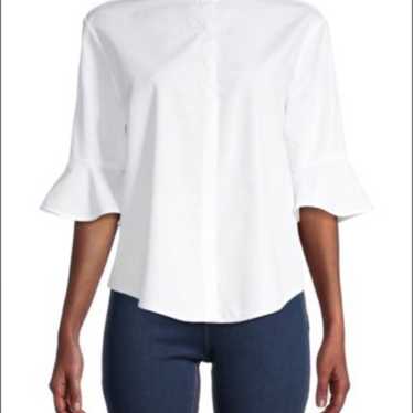 Maje White Button Down Shirt