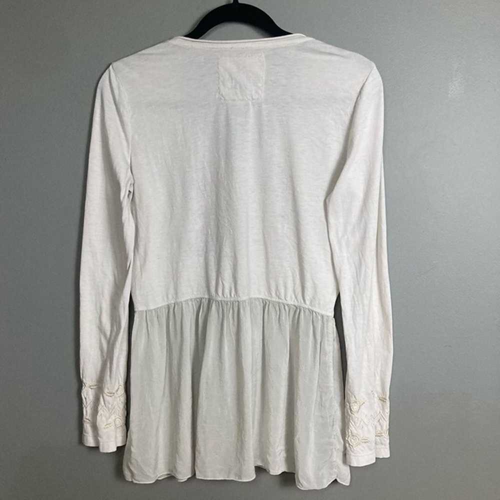 Johnny Was top small long sleeve cotton peplum bl… - image 4
