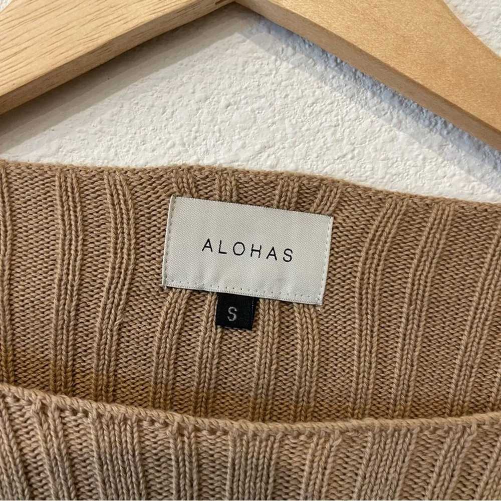 ALOHAS | Honest Brown Knit Open Back Top Size: sm… - image 5