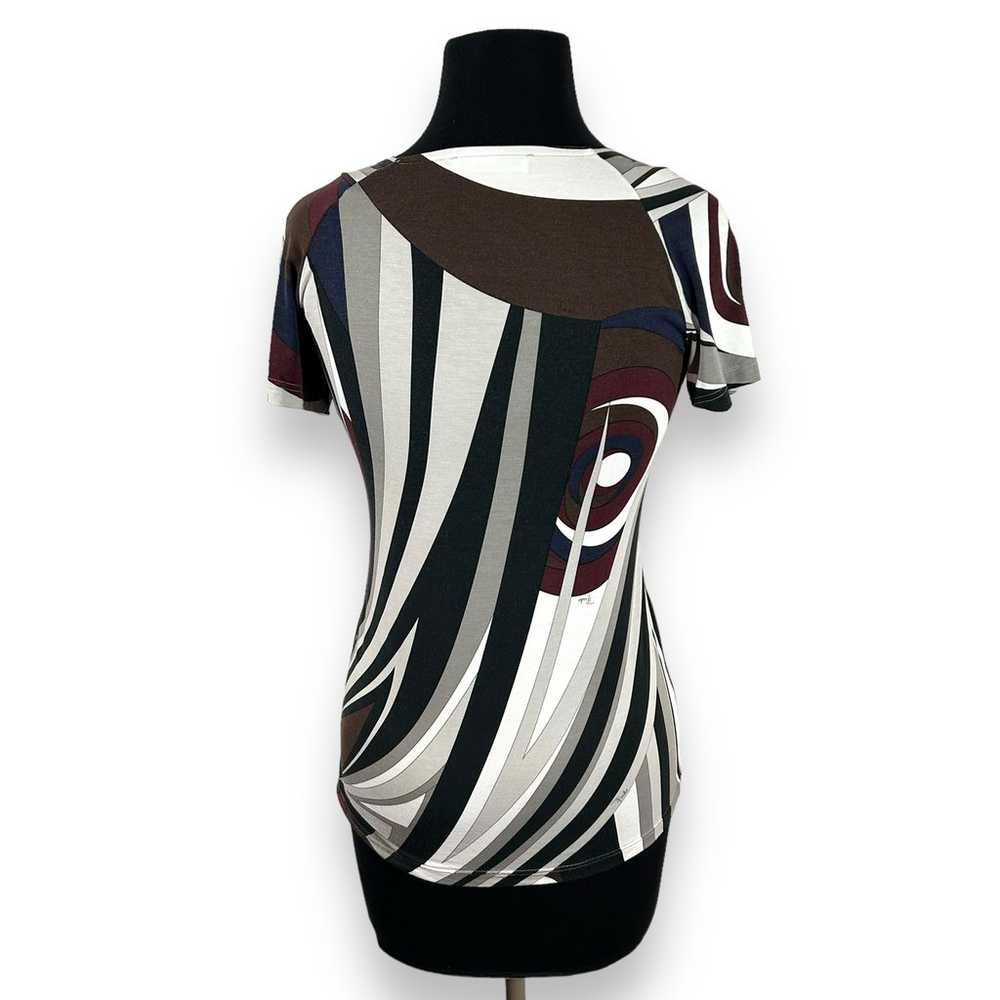 Emilio Pucci Tee Shirt Blouse Womens Small - image 2
