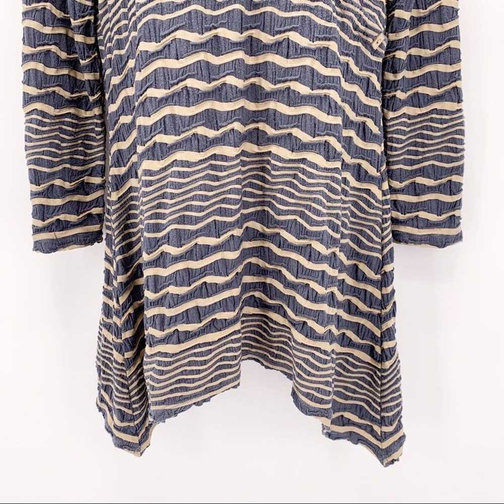 Tianello Paige Stripe Knit Asymmetric Tunic Top B… - image 4