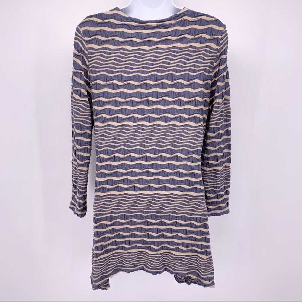 Tianello Paige Stripe Knit Asymmetric Tunic Top B… - image 7