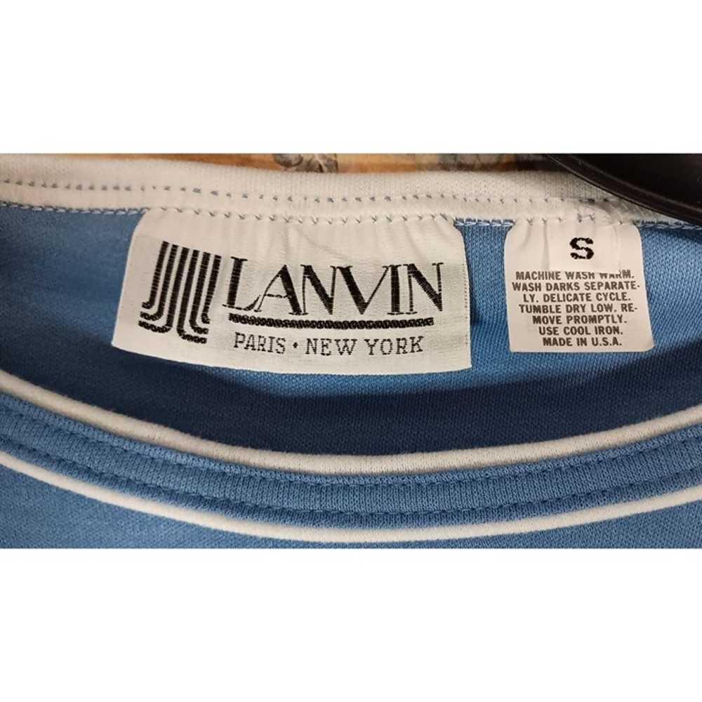Lanvin Paris New York Small Blue Vintage Designer… - image 3