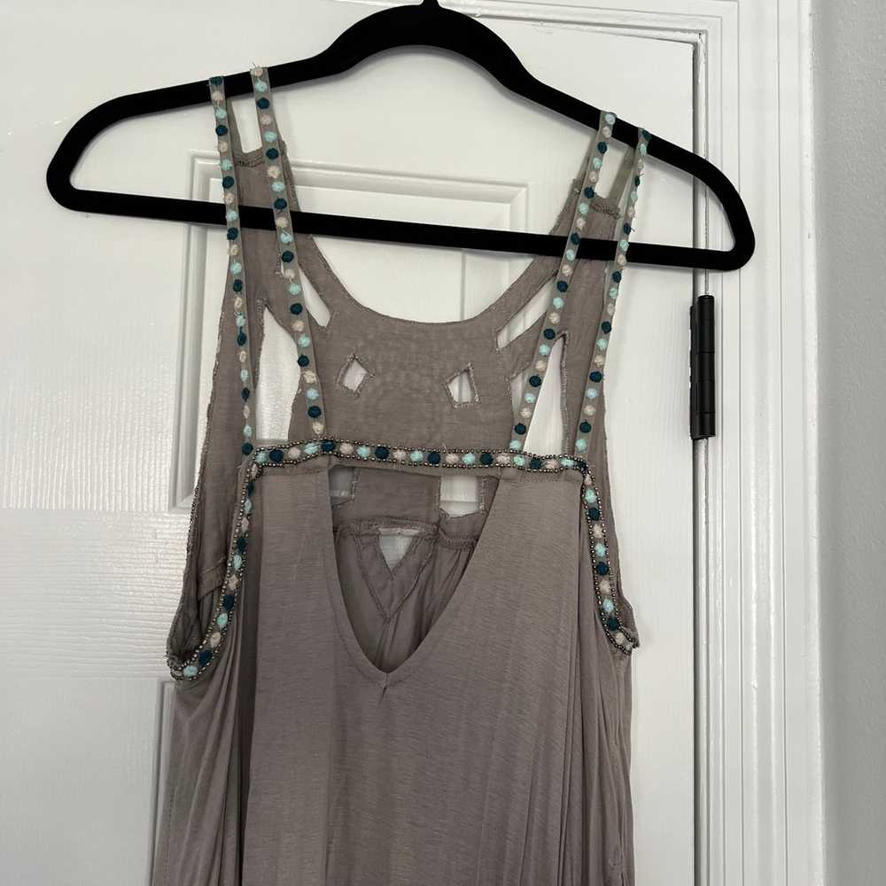 New Free People Quest Tank Top Tunic Split Sides … - image 6
