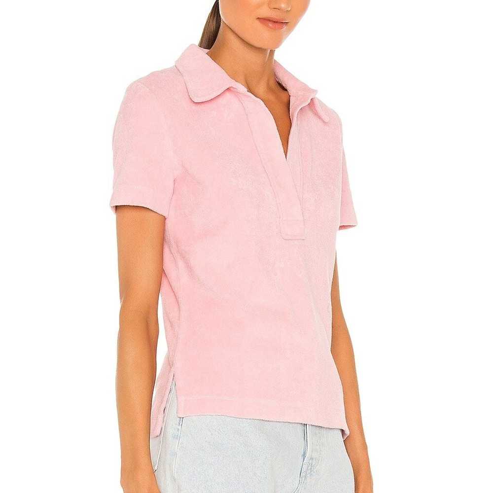 Helmut Lang Towel Terry Polo in Orchid Pink Size … - image 11